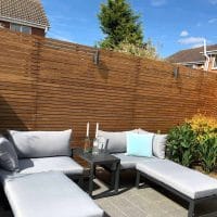 Venetian Slatted Fence Panels