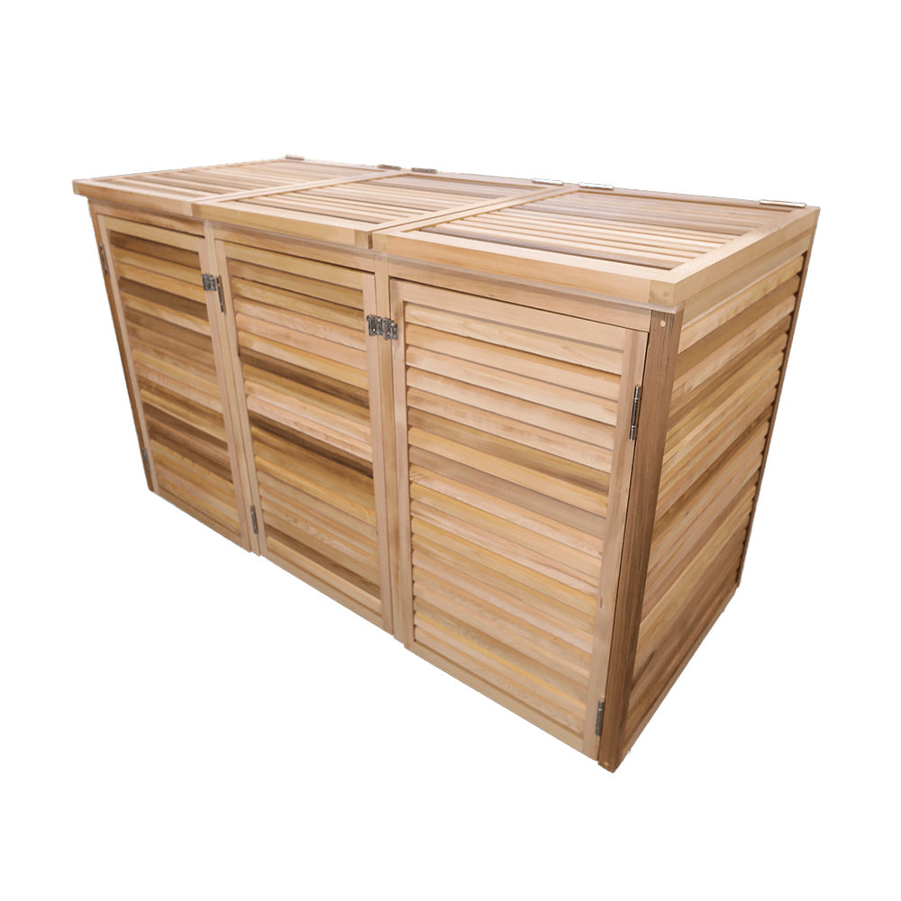 3 bay bin storage